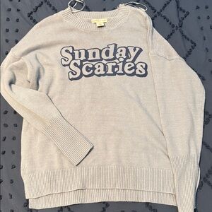 Gray 'Sunday Scaries' Sweater